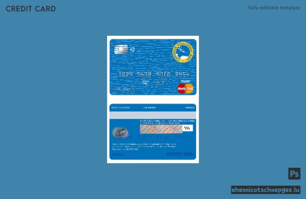 Beispielvorschau der Mastercard der Barbados Caribbean Development Bank